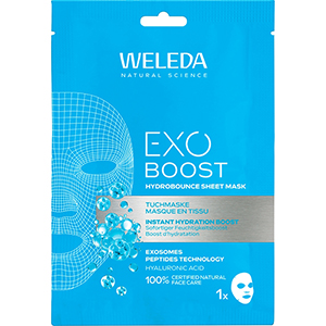 WELEDA Exo Boost Hydrobounce Tuchmaske Feuchtigk.